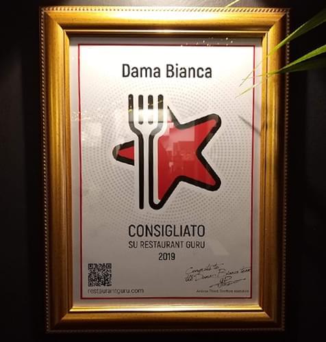 Dama Bianca Cocktail Bistrot award