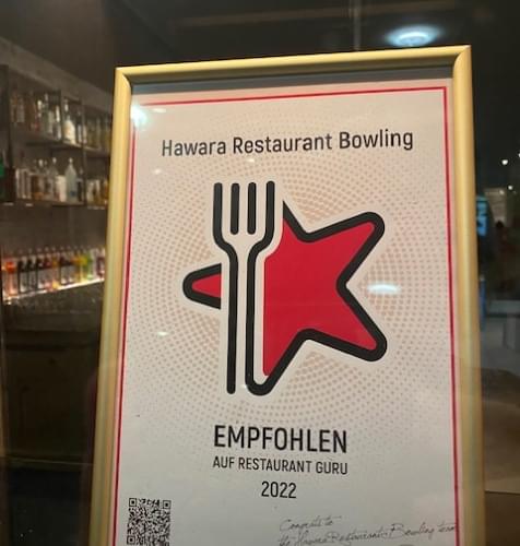 Hawara Restaurant Bowling award