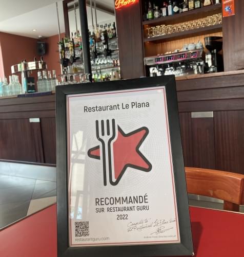 Restaurant Le Plana award