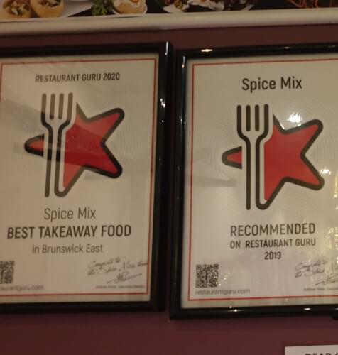 Spice Mix Restaurant : Indian Subcontinent Halal Restaurant award