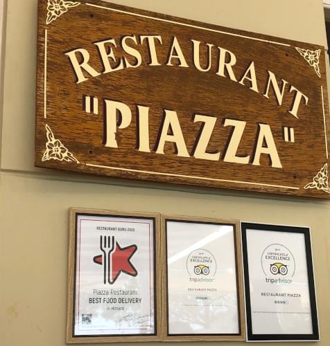 Piazza Restaurant award
