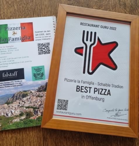 Pizzeria la Famiglia - Schaible Stadion award